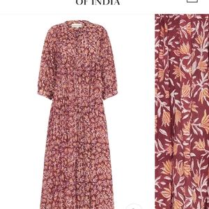 Daughters of India Kyra Sumac Midi Dress, size Medium